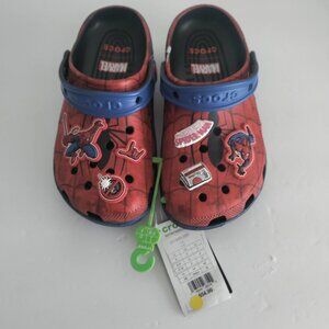 NWT Crocs Spiderman Kids J5